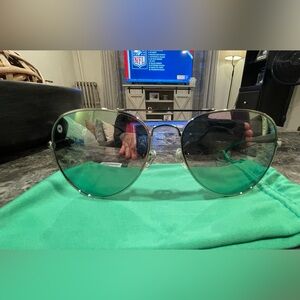 knockarounds Silver Aviator Sunglasses with light purple Lenses women’s.